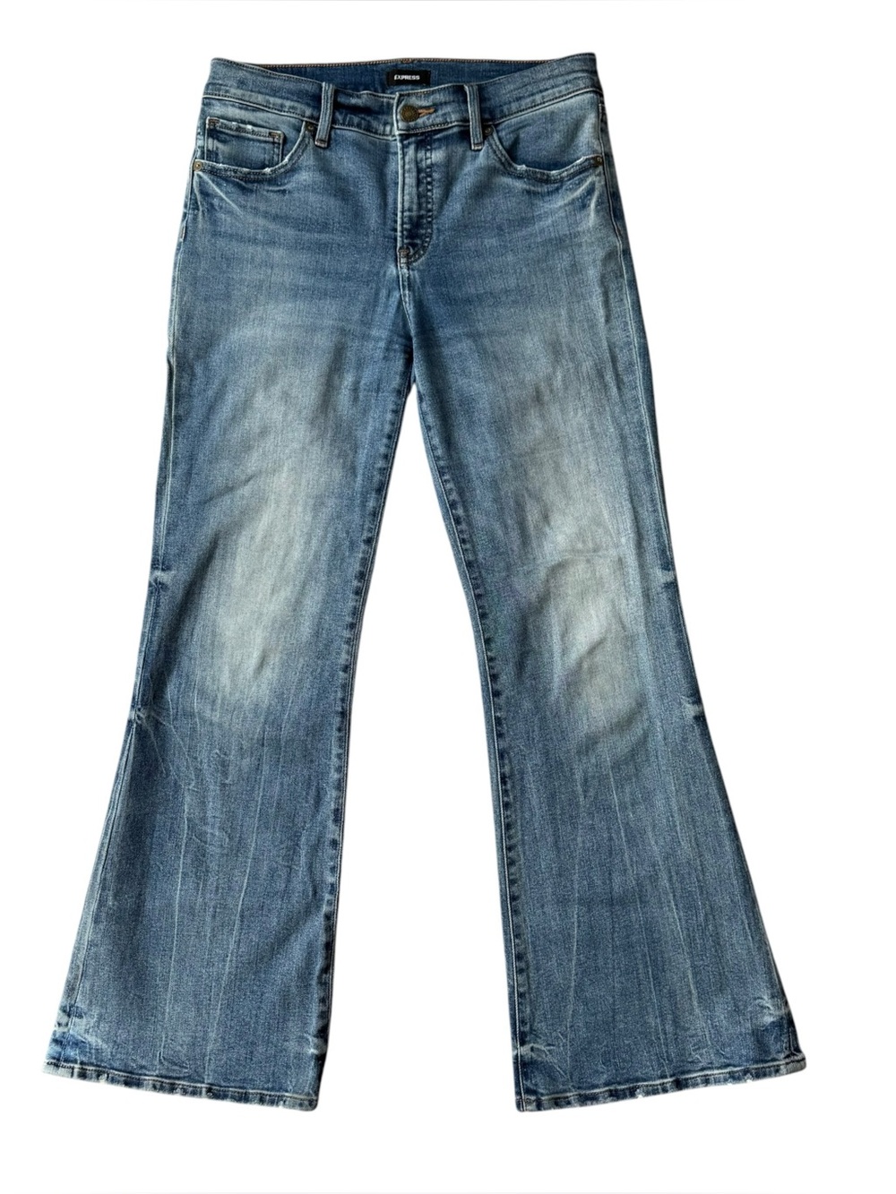 Express Women's 70’s Flare Mid Rise Jeans
